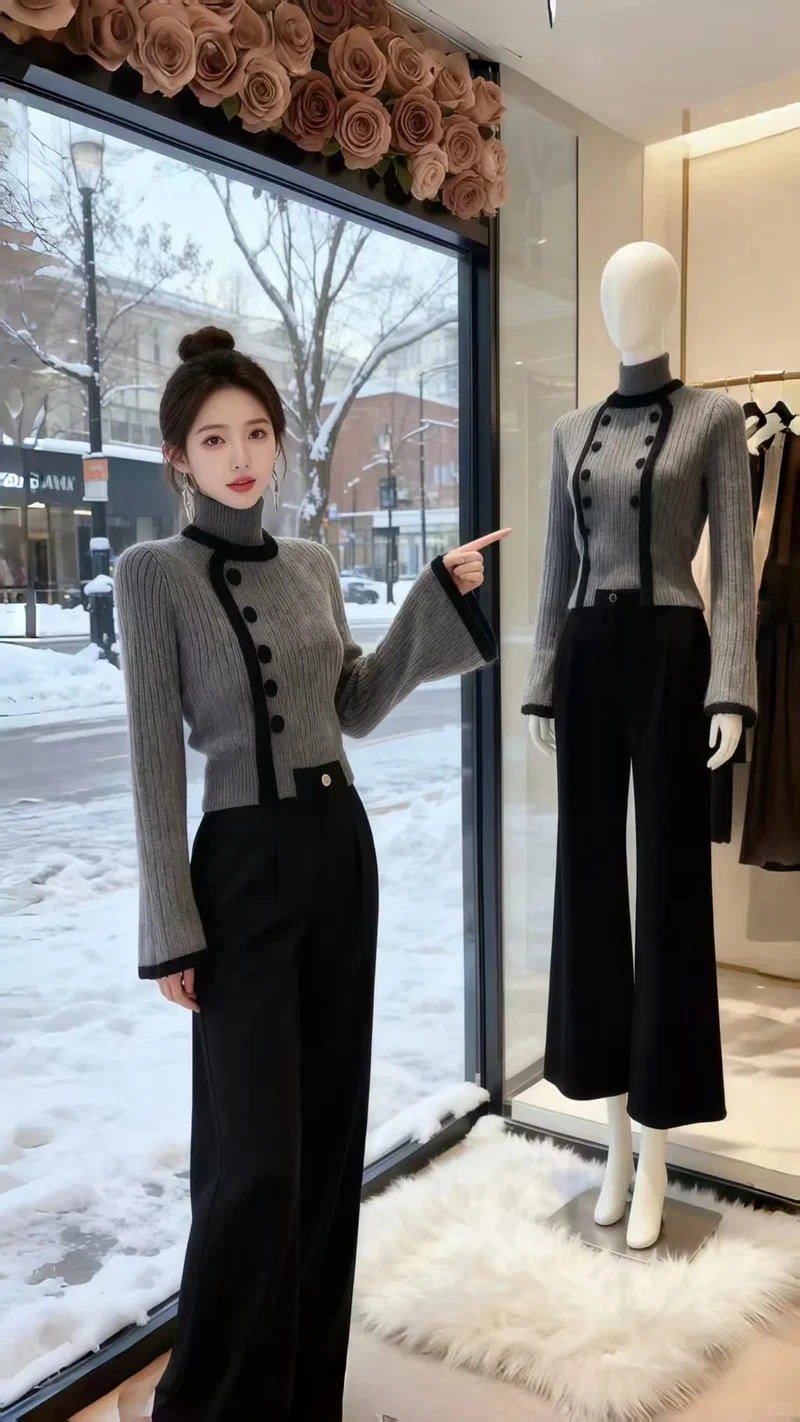 Street style cực chất với áo cổ lọ street style