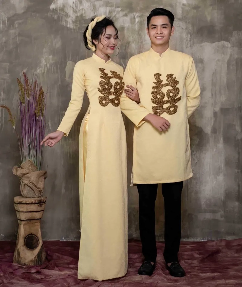 Phong cách mới mẻ từ áo dài đôi cách tân