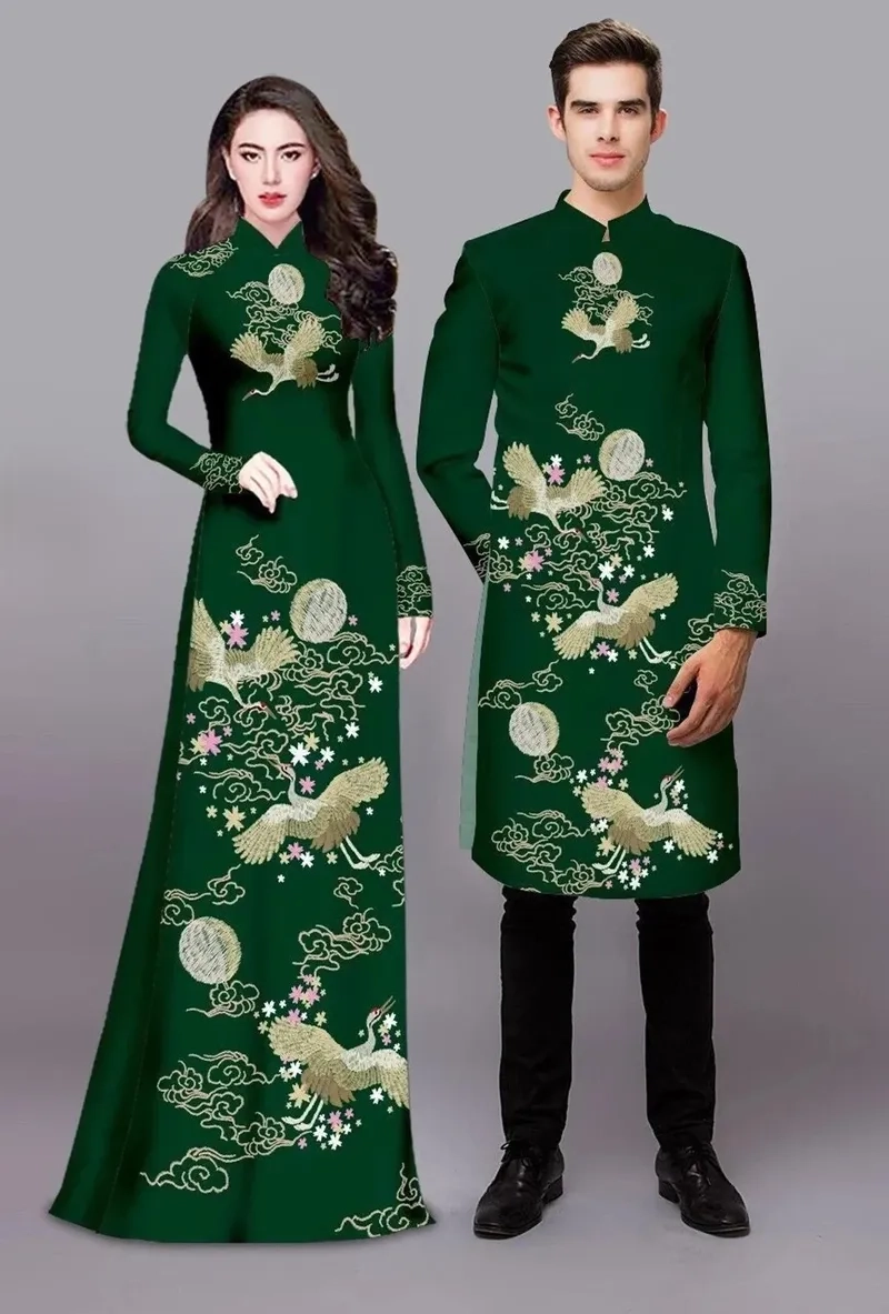 Yêu thương ngọt ngào cùng áo dài đôi cho người yêu