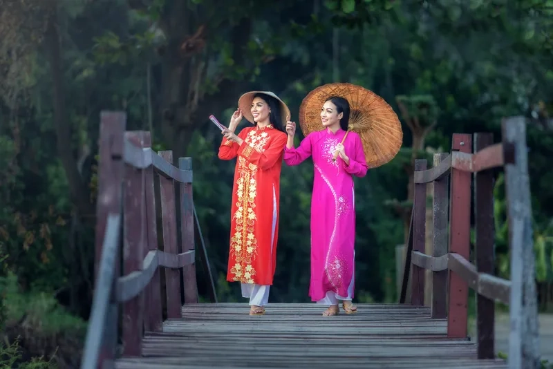 Không gian áo dài truyền thống cưới sang trọng ý nghĩa