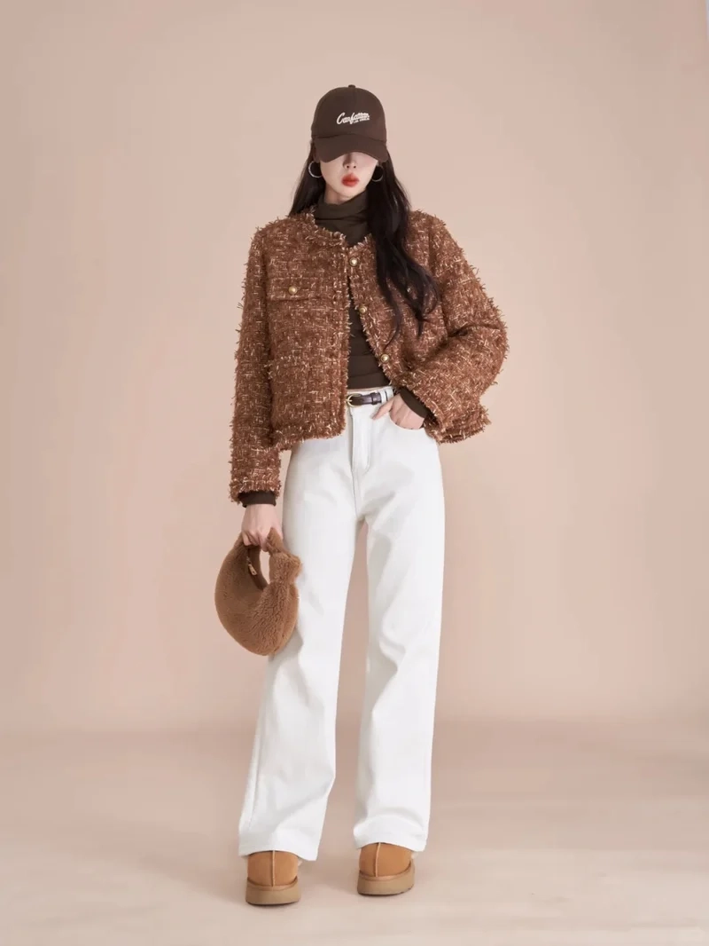 Nét cổ điển hiện đại trong áo khoác tweed vintage