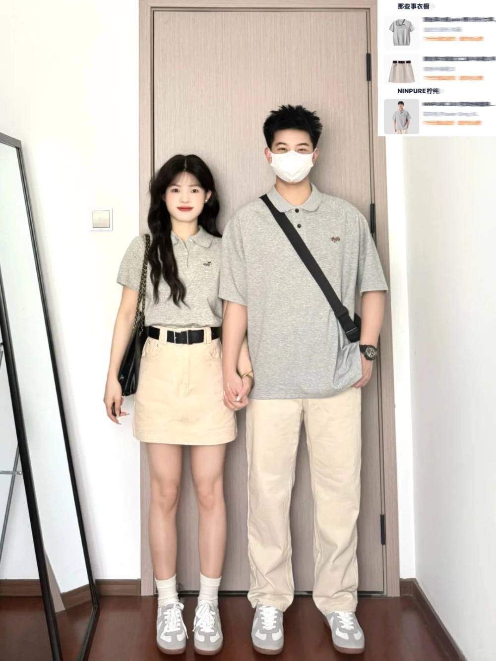Ảnh áo polo cặp đẹp cho người yêu chụp hình nghệ thuật