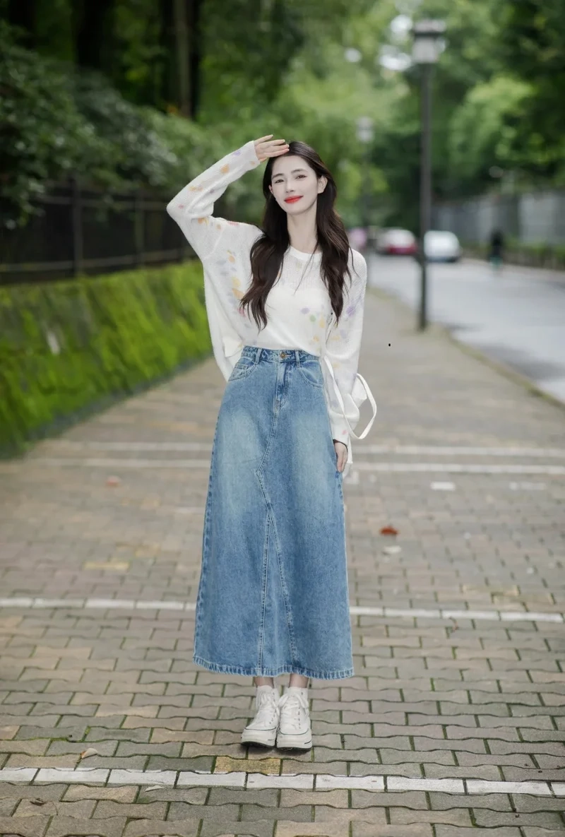 Luôn xinh đẹp mỗi ngày với chân váy denim nữ đẹp