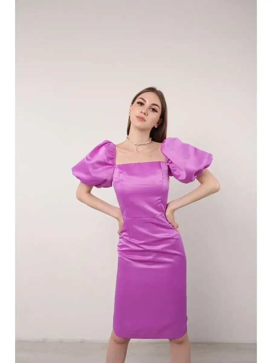 Mẫu đầm tay bồng nhẹ nhàng đậm chất nữ
