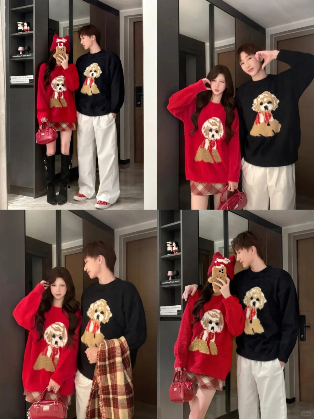 Trang phục đôi đi chơi tết nam nữ kiểu dáng oversize thời thượng