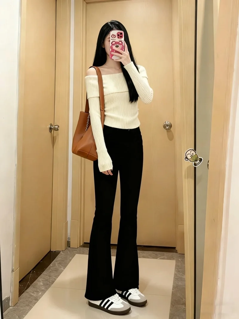 Street style nổi bật với quần ống loe street style