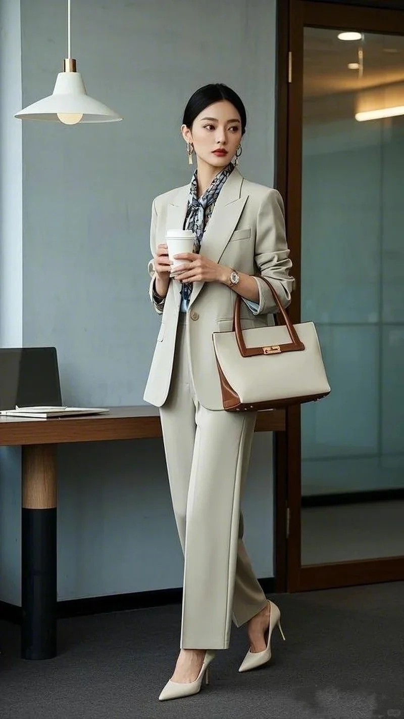 Outfit công sở chuẩn với quần tây công sở nữ