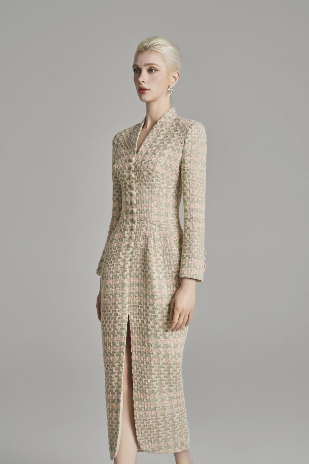 Kiểu váy dạ tweed đa phong cách dễ phối